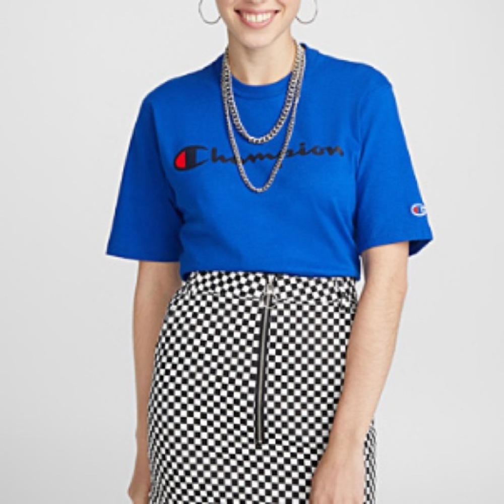 3/$30 Checkered High Waist Mini Skirt